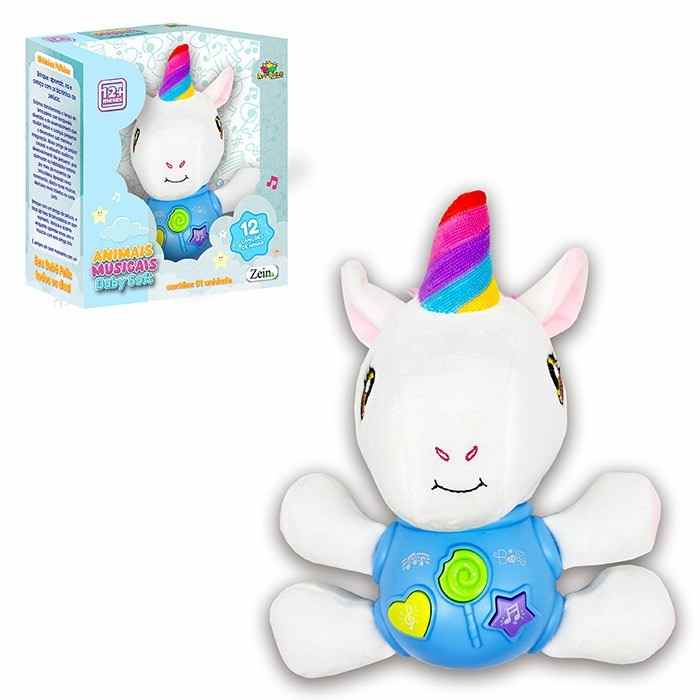 ANIMAIS MUSICAIS UNICORNIO C/SOM E LUZ